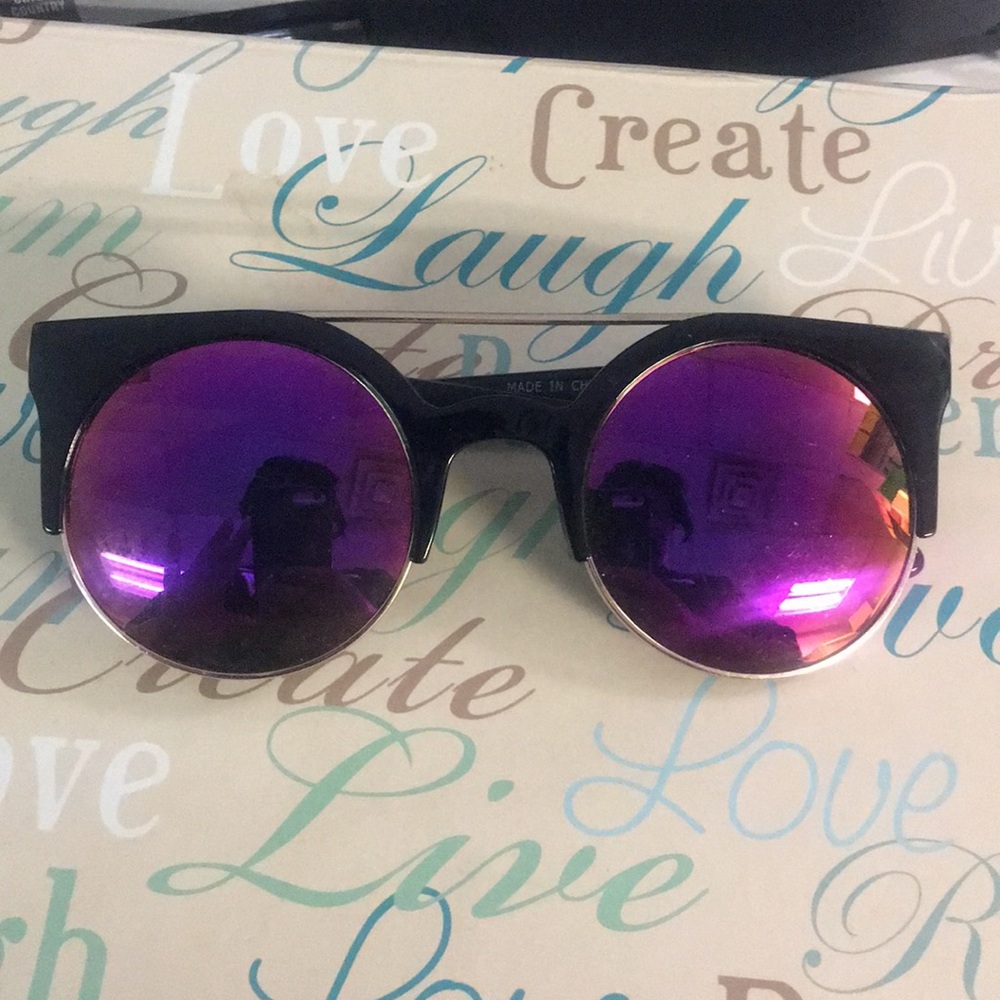 Black and colorful frame Sunglasses